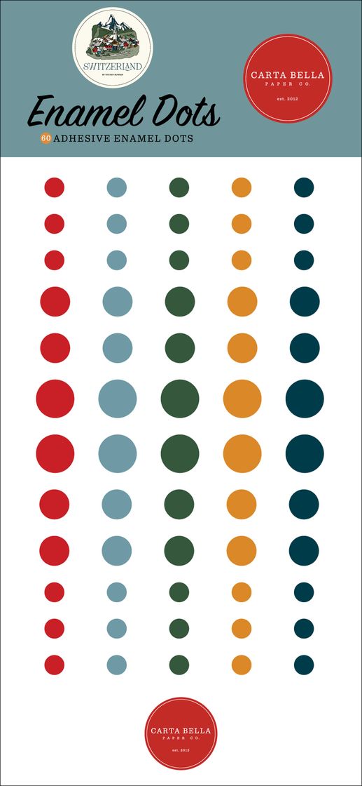 ***Pre-Order*** Carta Bella - Switzerland - Enamel Dots