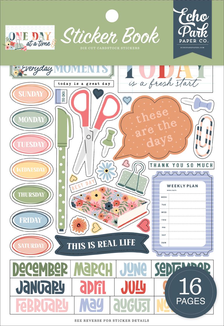 ***Pre-Order*** Echo Park - One Day At A Time - Sticker Book