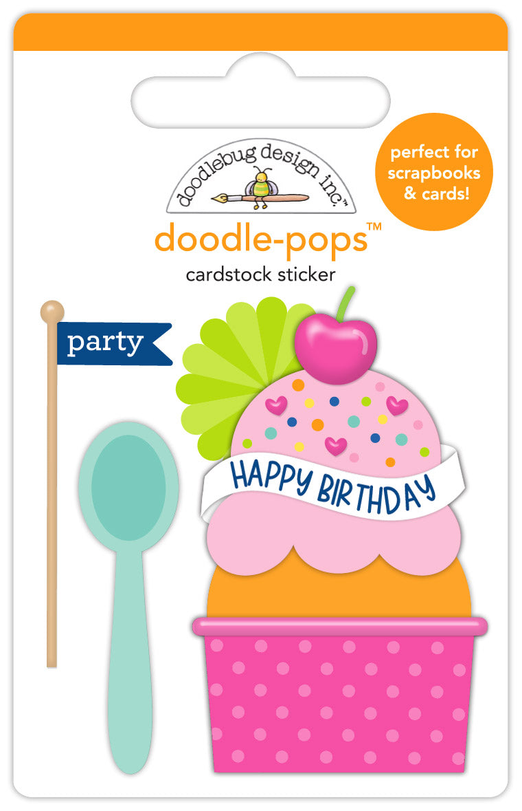 Doodlebug - Cupcakes & Candles - Sundae Sprinkles Doodle-Pops