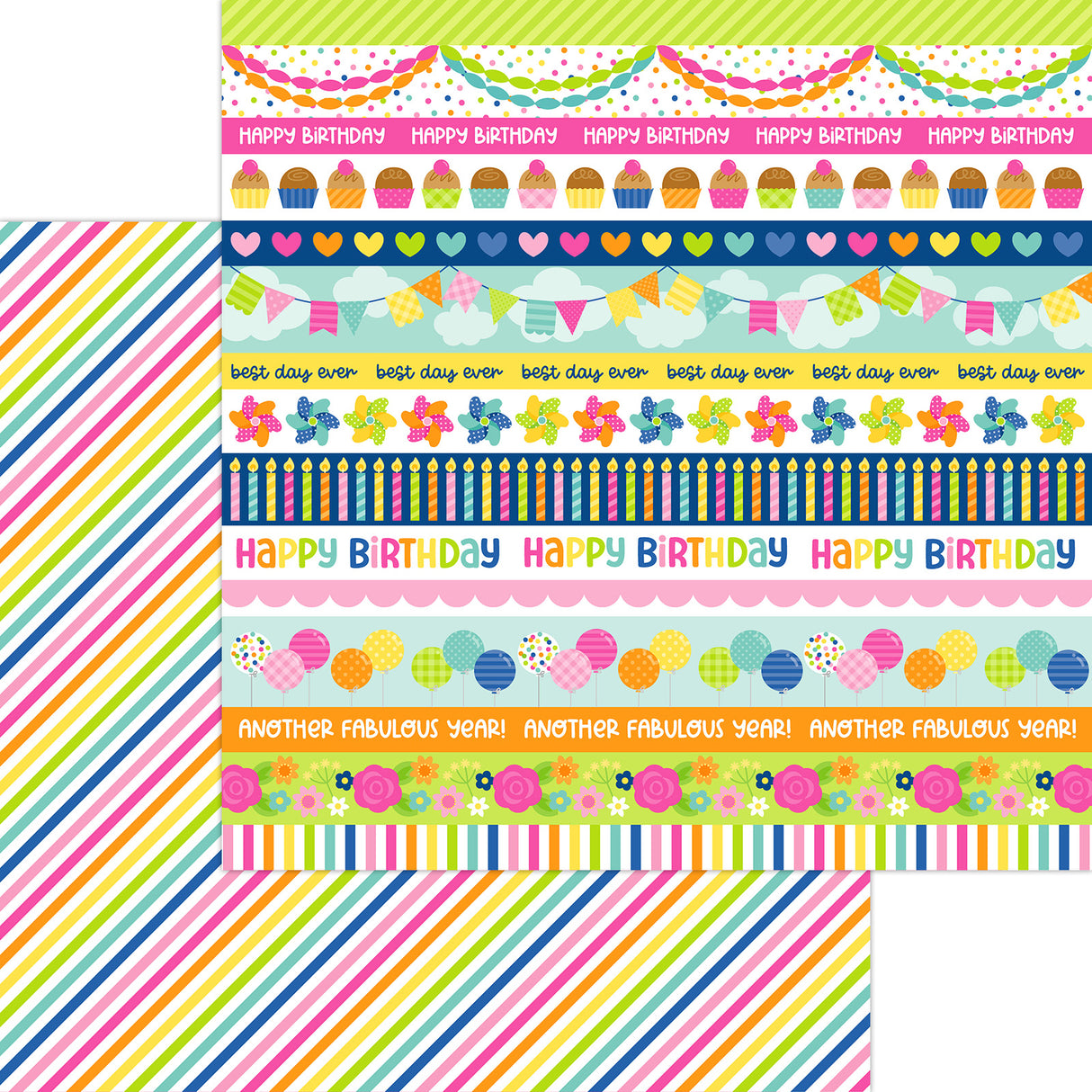 Doodlebug - Cupcakes & Candles - 12X12 Paper Pack