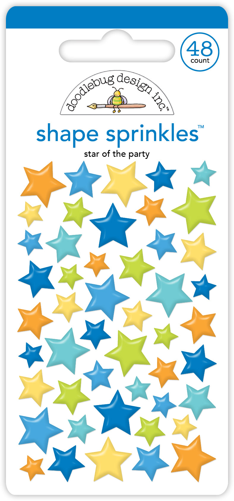 Doodlebug - Balloons & Banners - Star Of The Party Shape Sprinkles