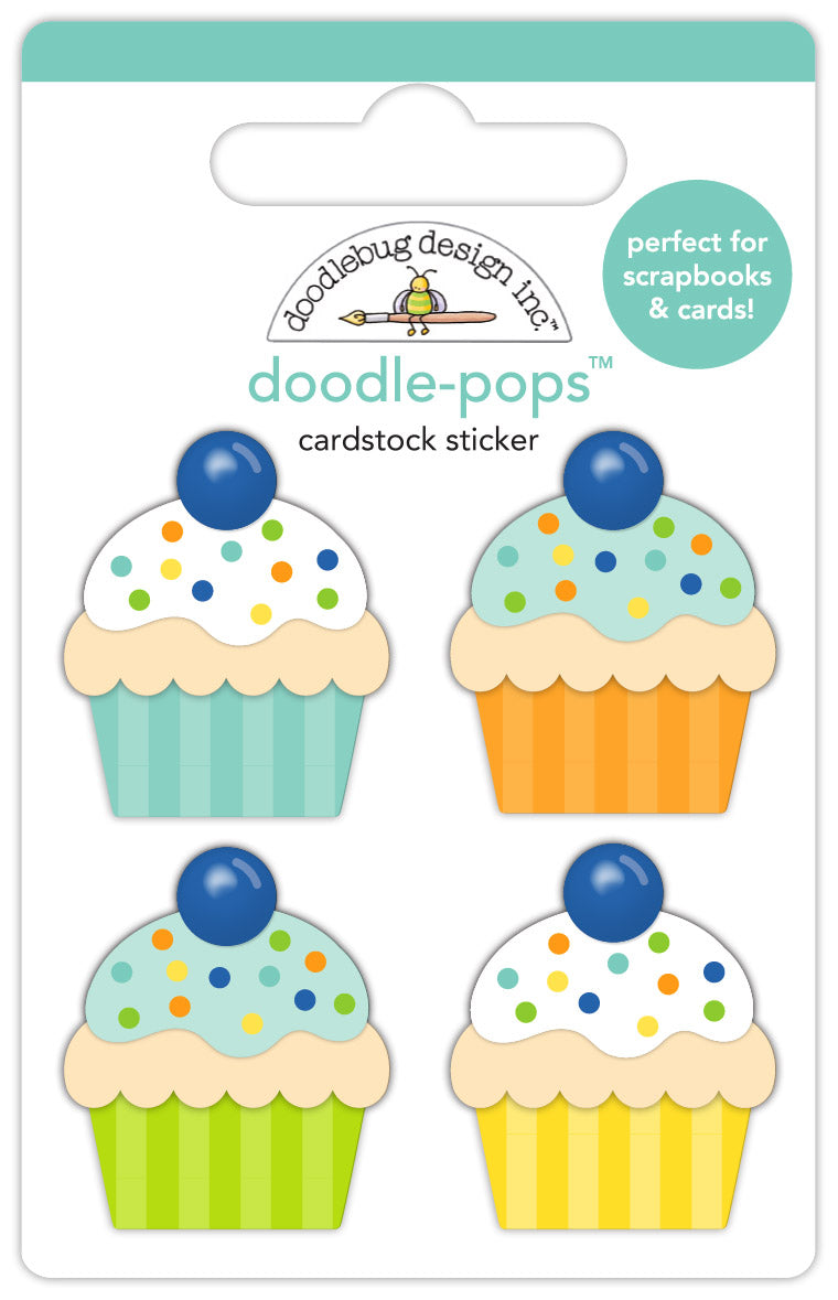 Doodlebug - Balloons & Banners - Sweet Cakes Doodle-Pops
