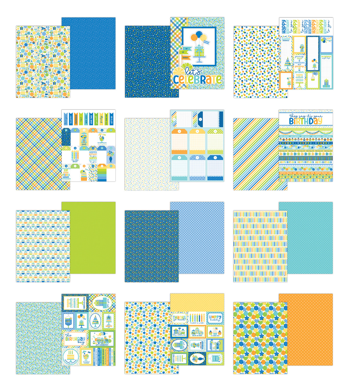 Doodlebug - Balloons & Banners - 6X8 Paper Pad