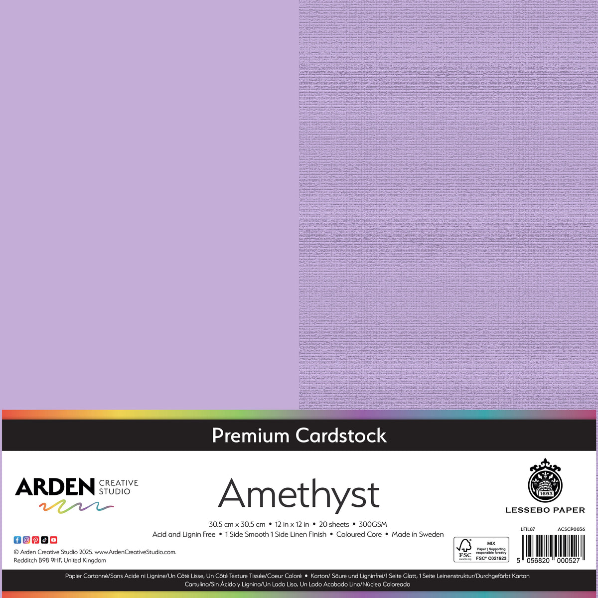 Arden Creative Studio - Premium Cardstock 12x12 - Amethyst