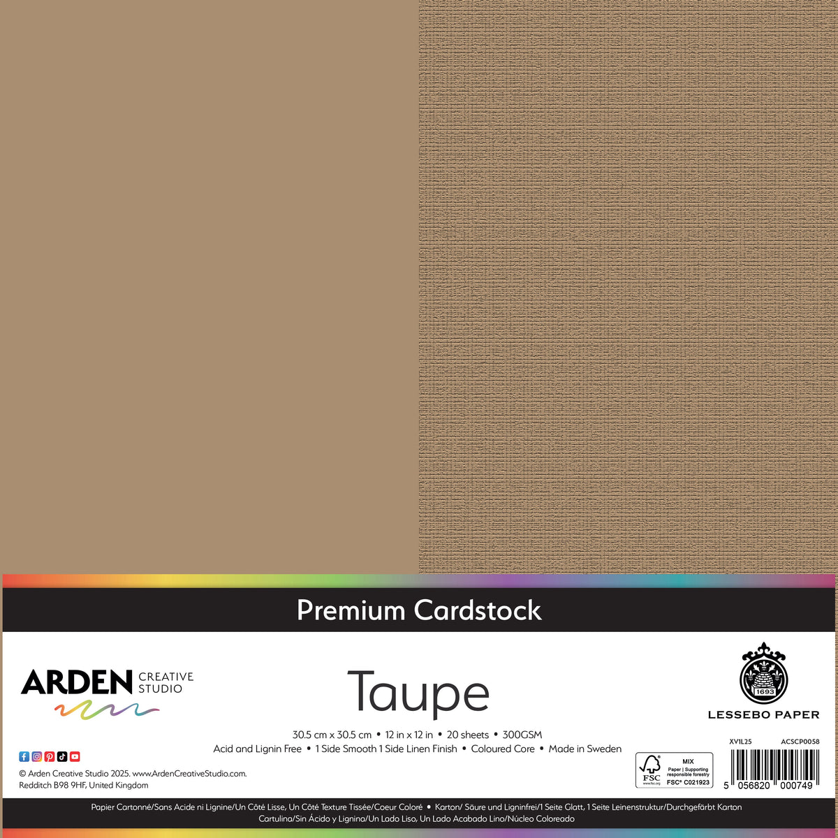 Arden Creative Studio - Premium Cardstock 12x12 - Taupe