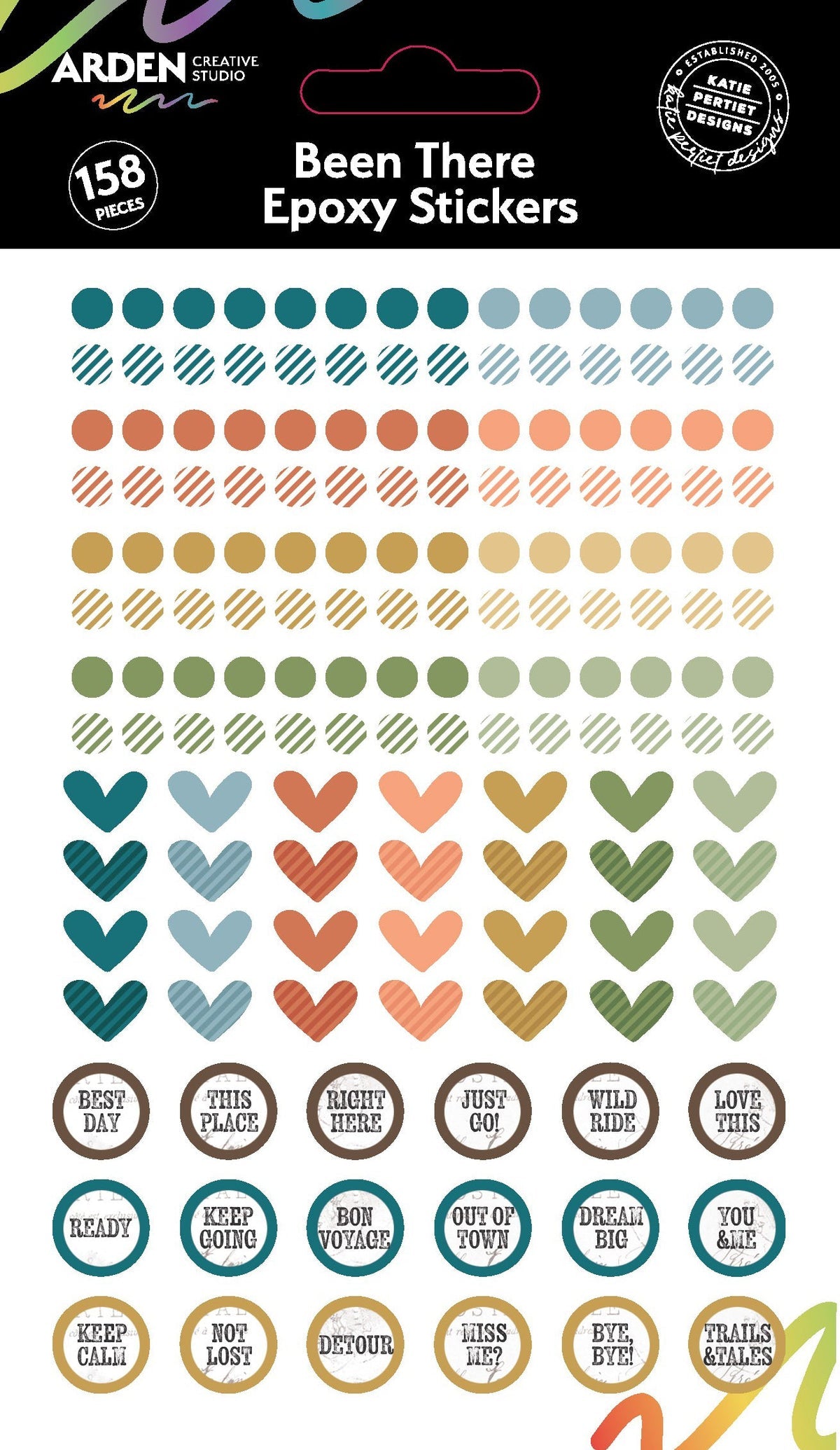 Arden Creative Studio - Been There - Epoxy Stickers