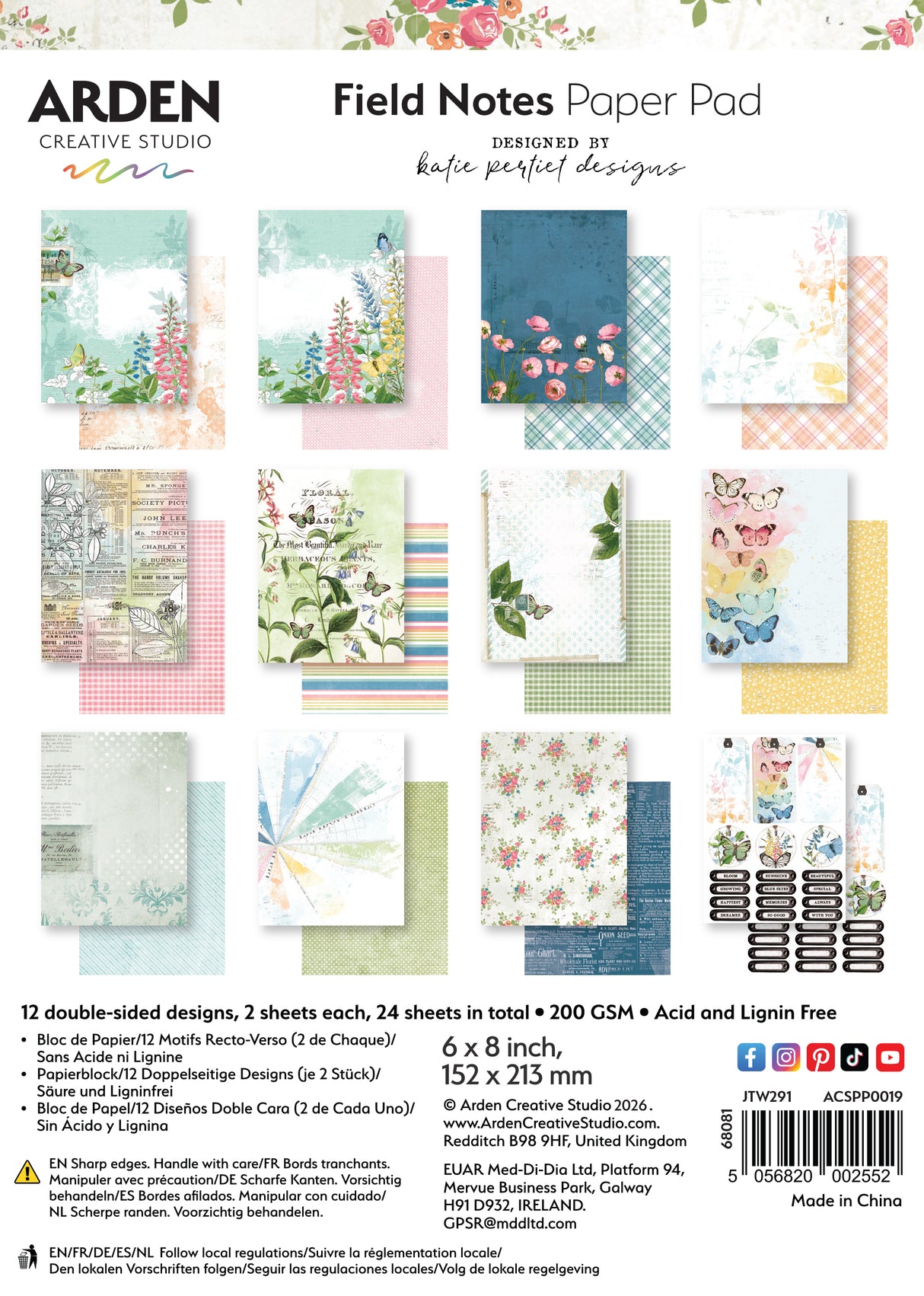 Arden Creative Studio - Field Notes - Paper Pad 6 x8