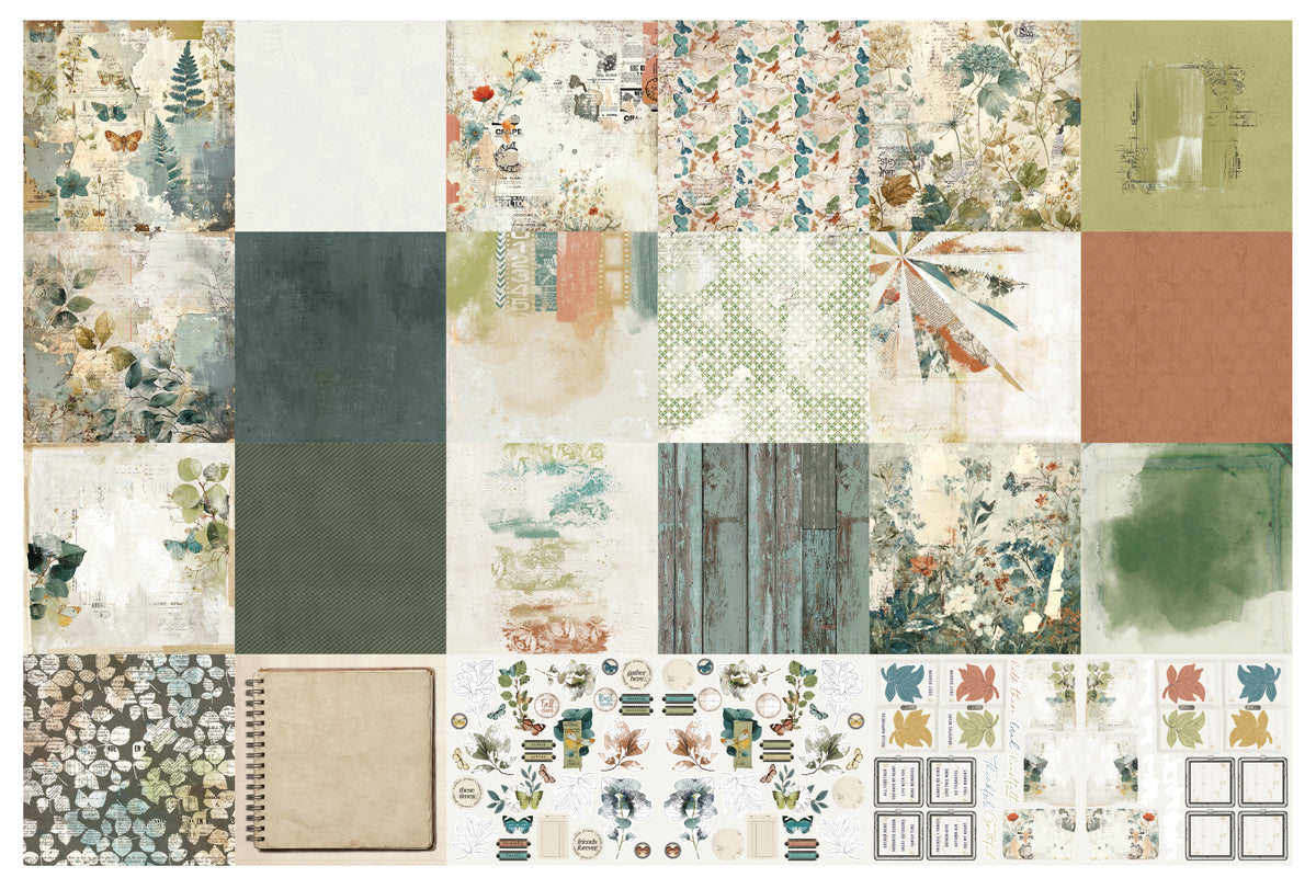 Arden Creative Studio - Amber Ledgers - 12in x 12in Paper Pad