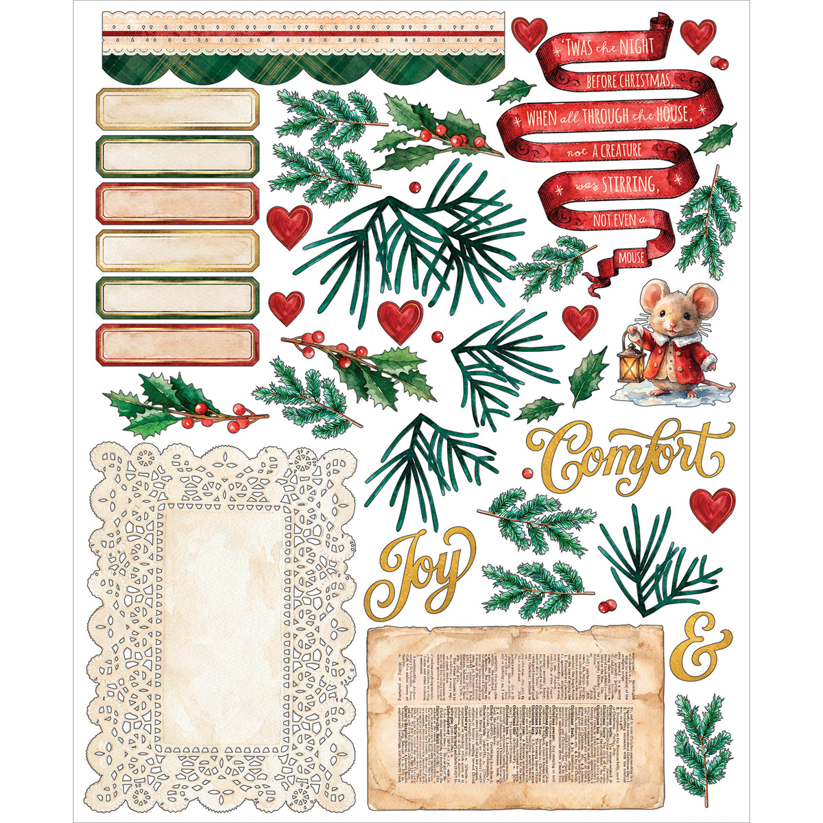***Pre-Order*** 49 and Market - Santa's Winter Village Card Kit