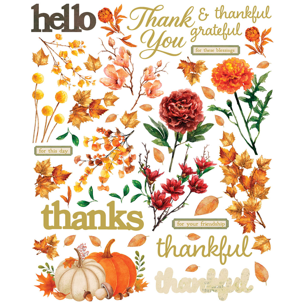 ***Pre-Order*** 49 and Market - Thankful Card Kit with Gold Foil
