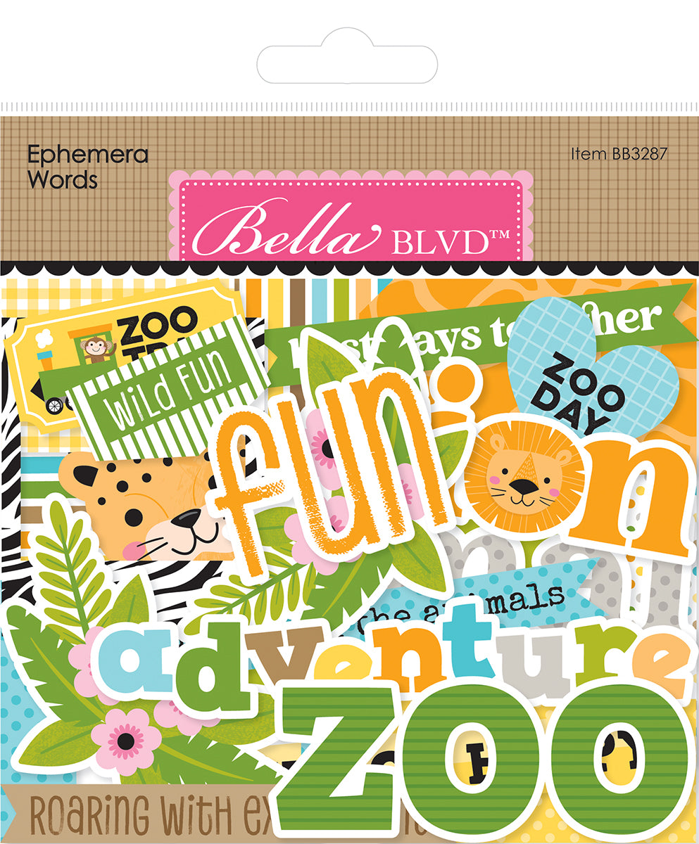 ***Pre-Order*** Bella Blvd - Zoo Day - Zoo Day Ephemera Words