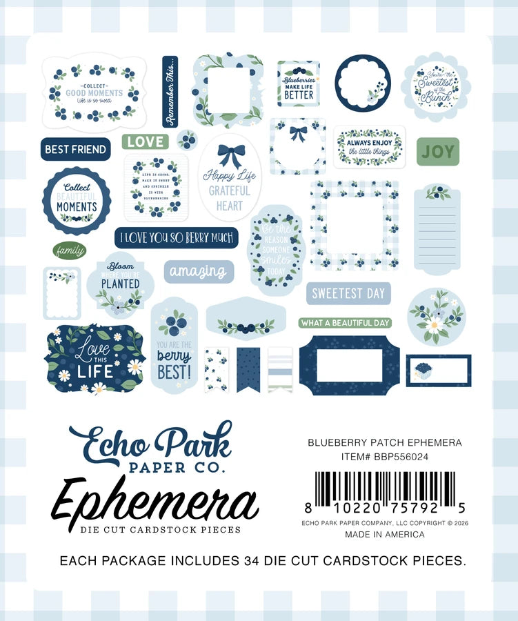 ***Pre-Order*** Echo Park - Blueberry Patch - Ephemera