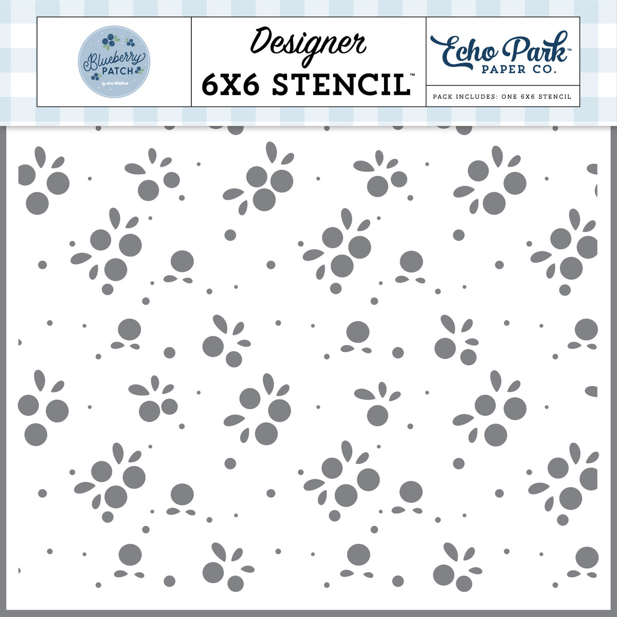 ***Pre-Order*** Echo Park - Blueberry Patch - Blueberry Bunches Stencil