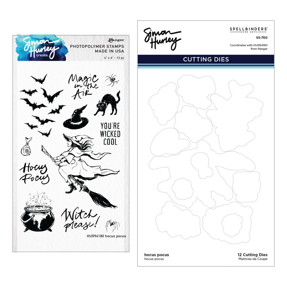 ***Pre-Order*** Spellbinders - Hocus Pocus Stamp & Die Bundle by Simon Hurley