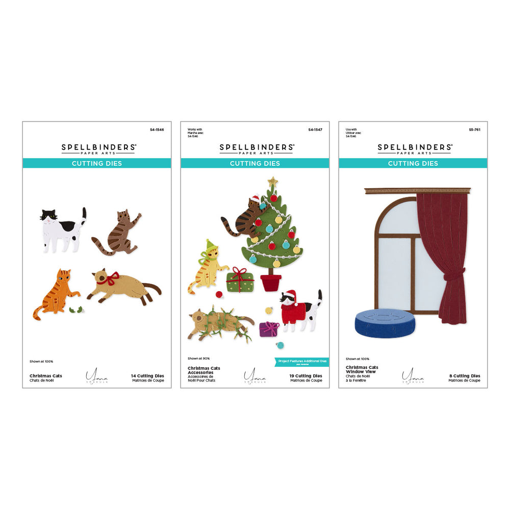 ***Pre-Order*** Spellbinders - Christmas Cats Die Bundle by Yana Smakula