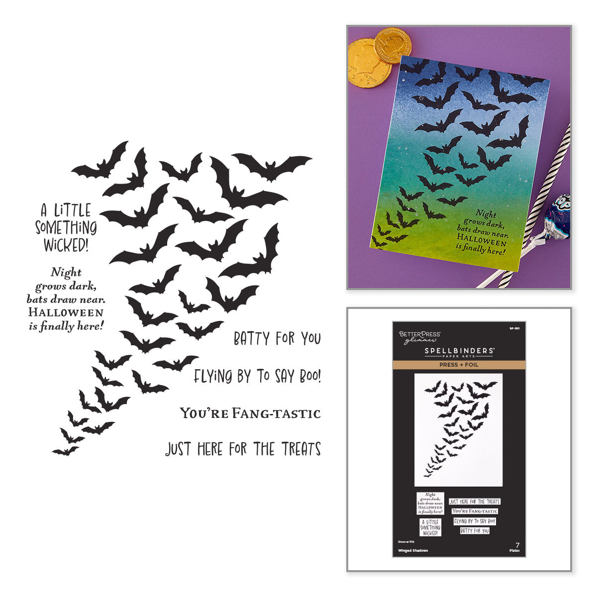 ***Pre-Order*** Spellbinders - Winged Shadows Press & Foil Plates