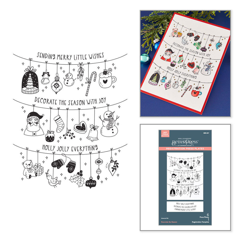 ***Pre-Order*** Spellbinders - Decorate the Season Registration Press + Foil Plate