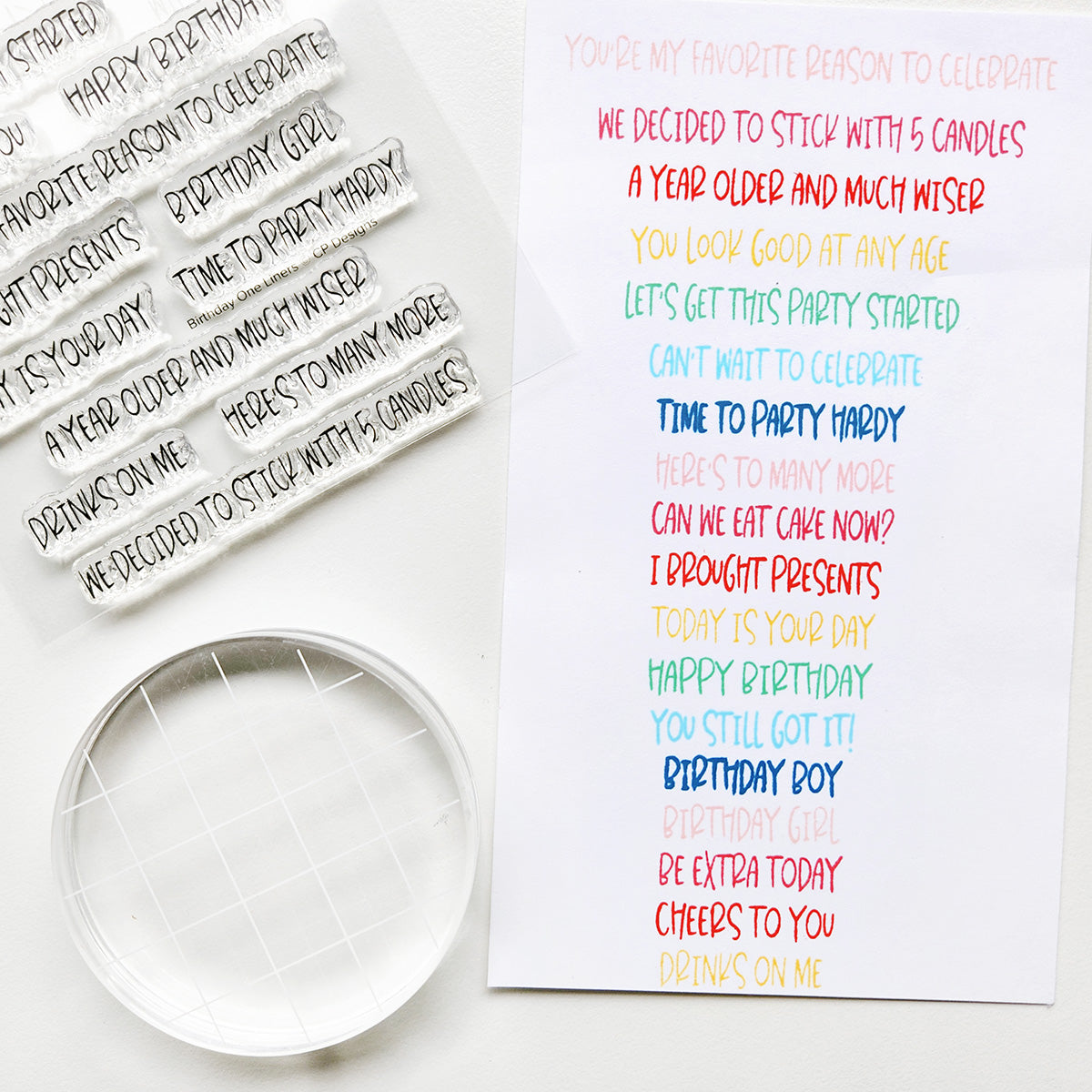 Catherine Pooler - Birthday One Liners Sentiments Stamp Set