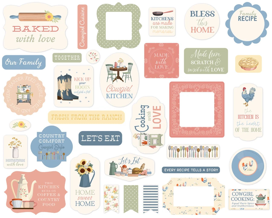 ***Pre-Order*** Carta Bella -Cowgirl Kitchen - Ephemera