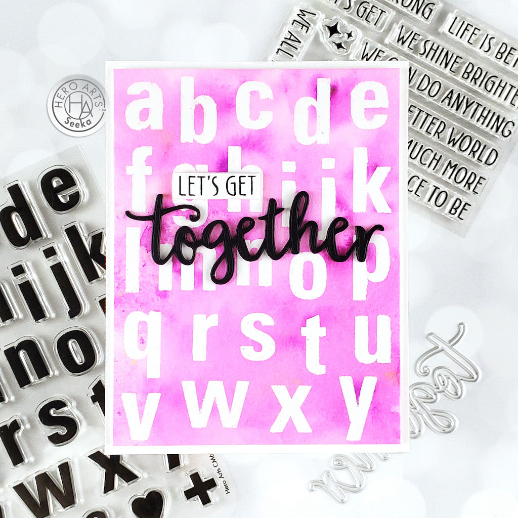 Hero Arts - Luggage Lowercase Alphabet Clear Stamps