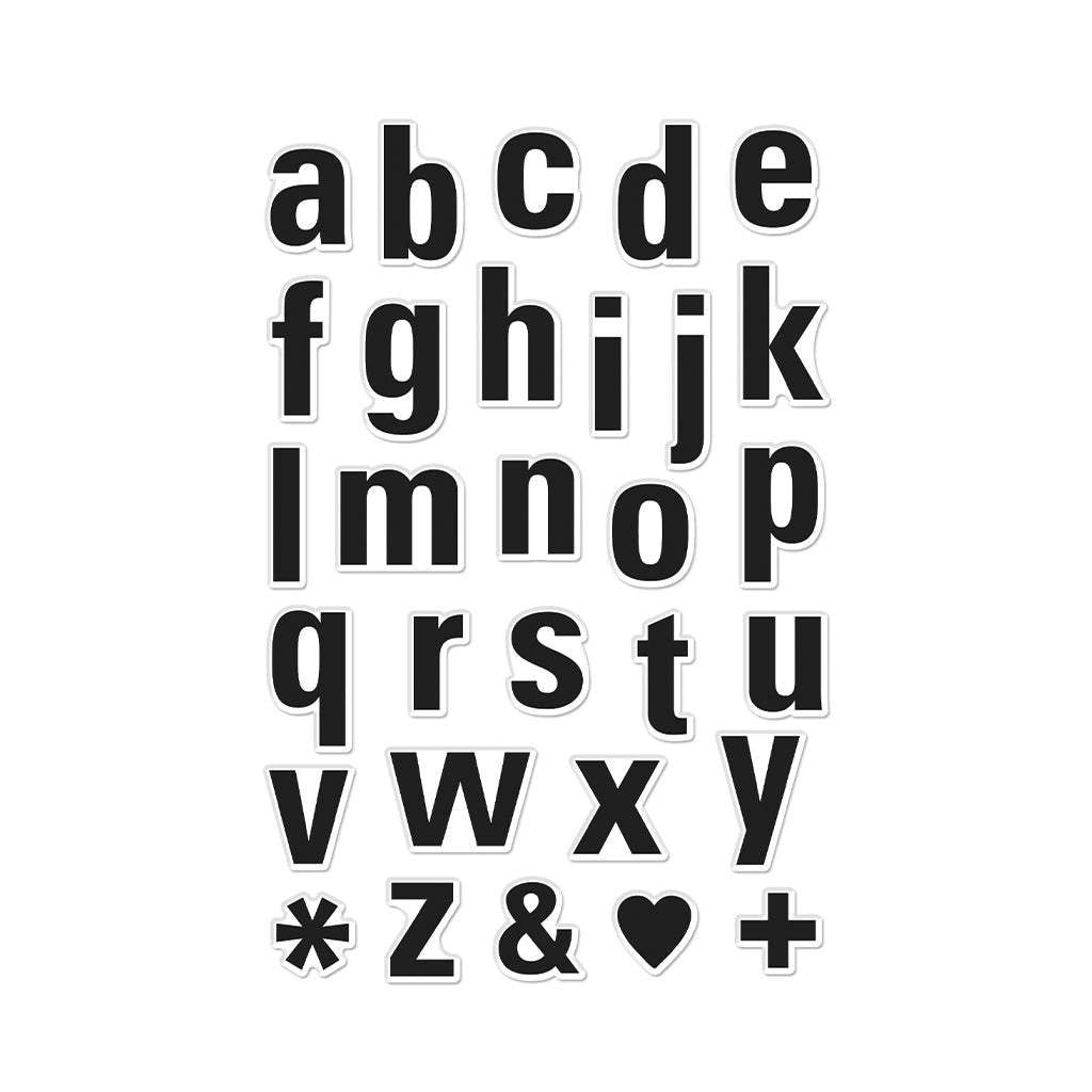 Hero Arts - Luggage Lowercase Alphabet Clear Stamps