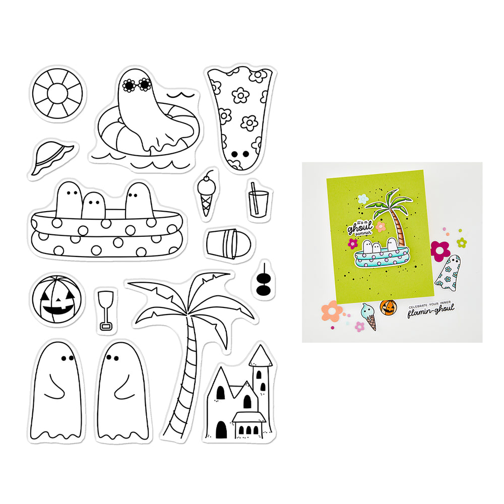 ***Pre-Order*** Hero Arts - Beach Boos Stamp Set