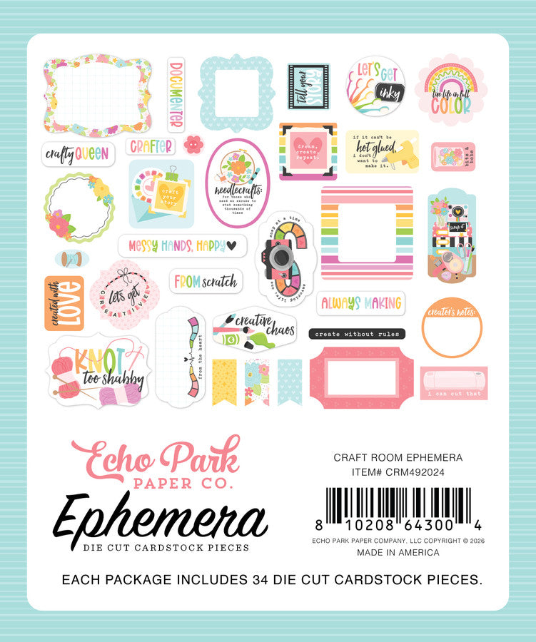 Echo Park - Craft Room - Ephemera