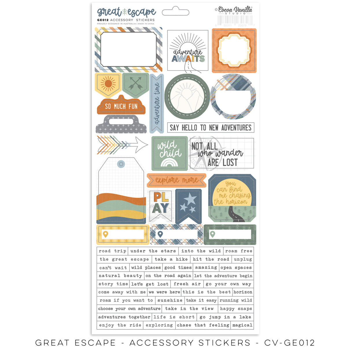 Cocoa Vanilla Studio - Great Escape - Collection Kit