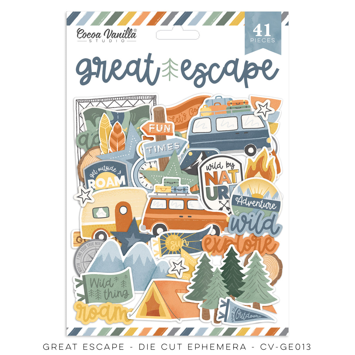 Cocoa Vanilla Studio - Great Escape - Die Cut Ephemera