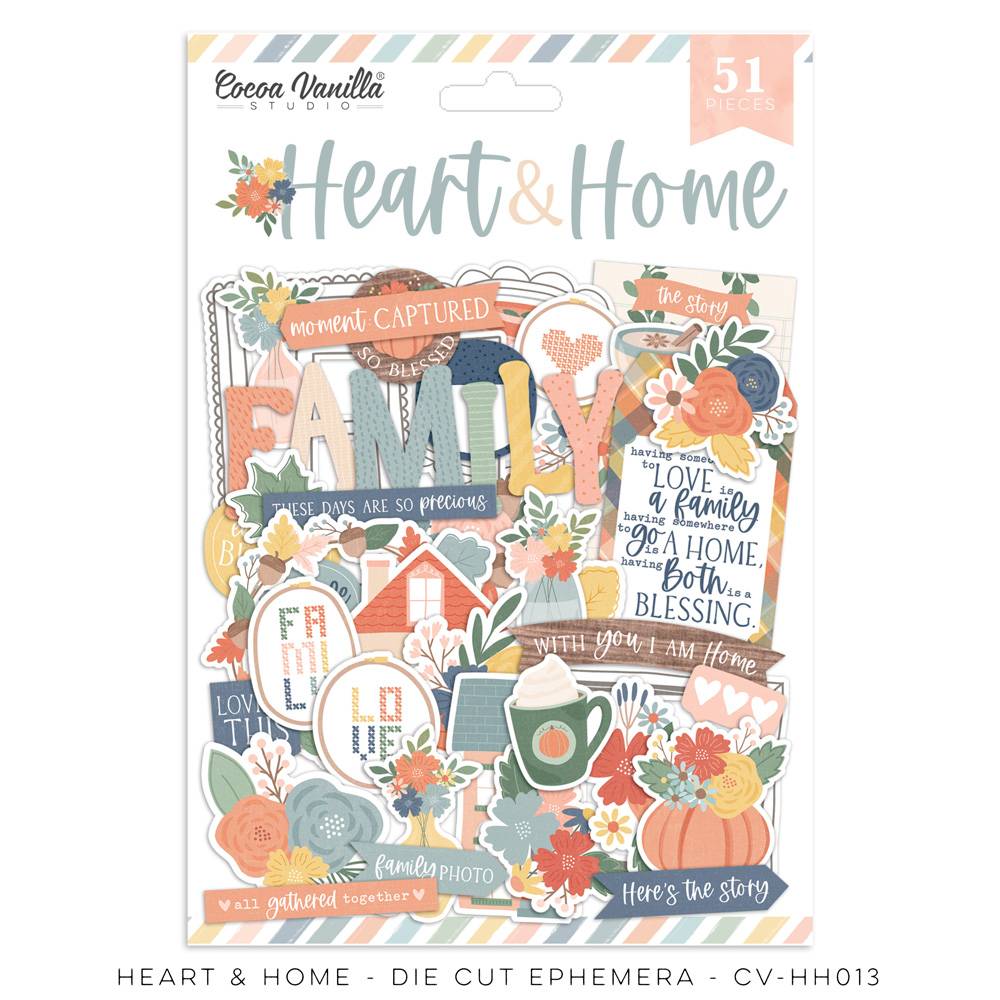 Cocoa Vanilla Studio - Heart & Home - Die Cut Ephemera