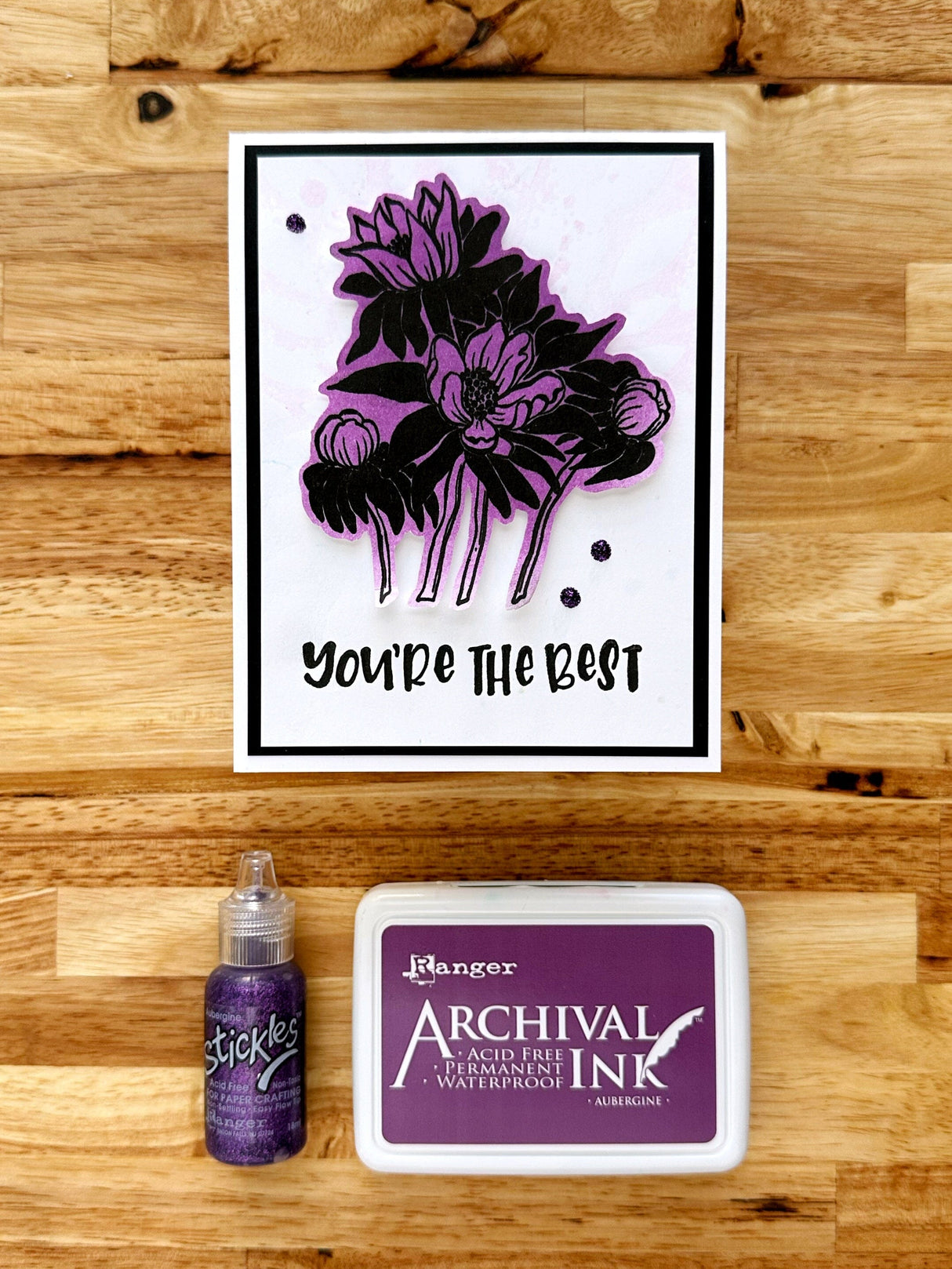 Ranger - Stickles Glitter Glue - Aubergine