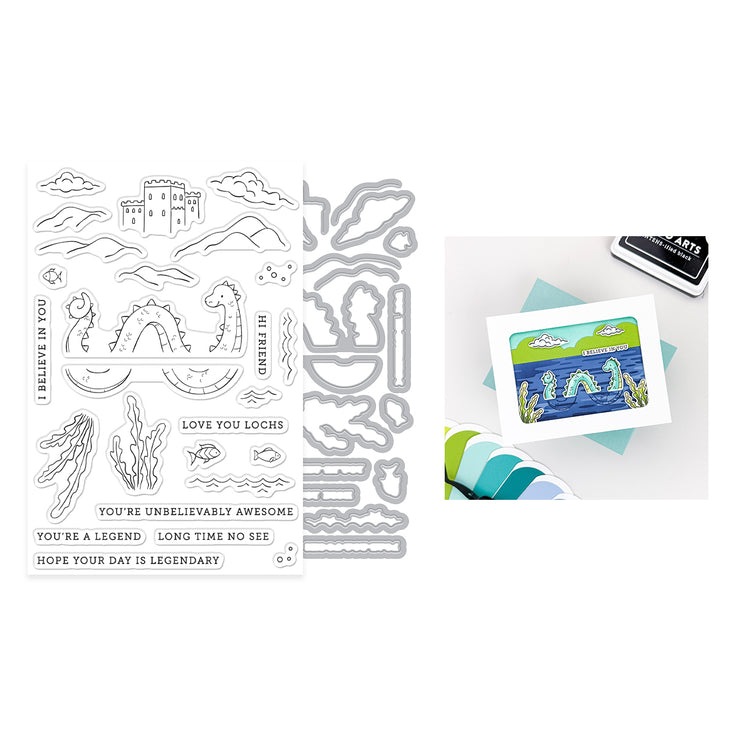 ***Pre-Order*** Hero Arts - Don't Stop Believing - Unbelievably Awesome Stamp & Cut
