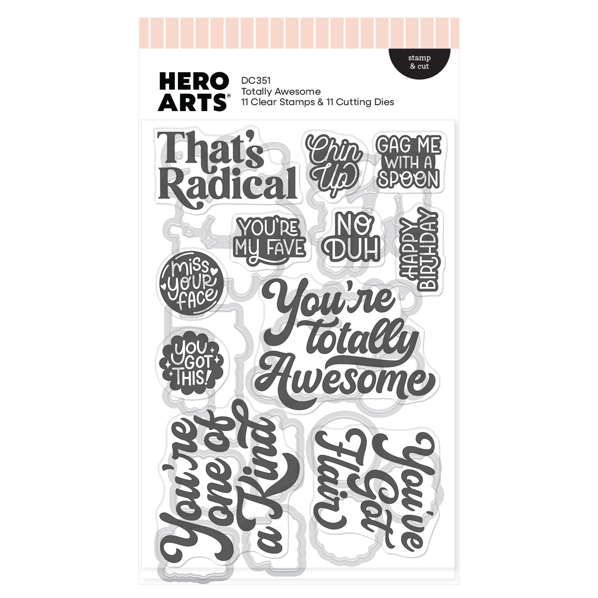 Hero Arts - Totally Awesome Stamp & Cut