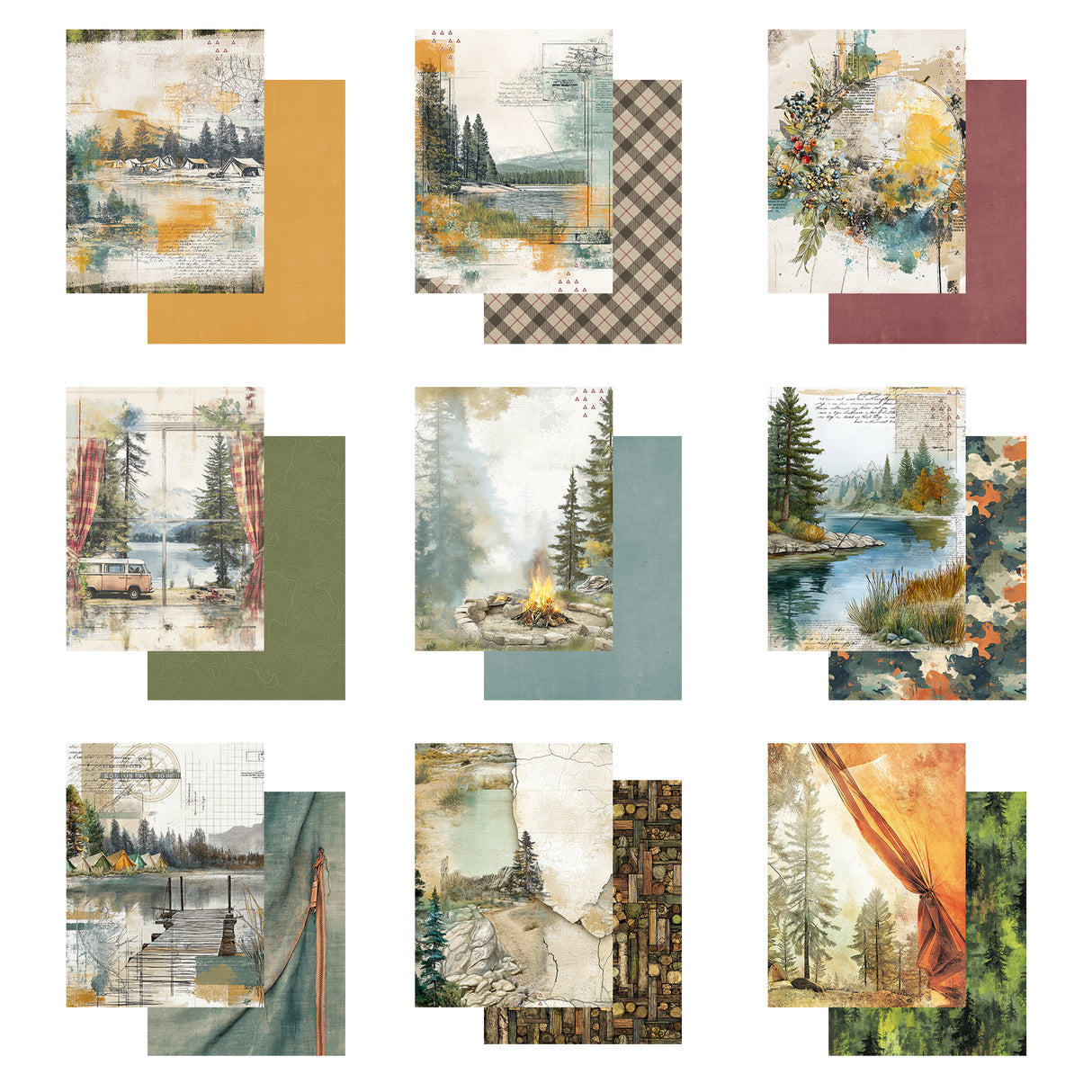 ***Pre-Order*** 49 And Market - Campfire Memories - Collection Pack 6"X8"
