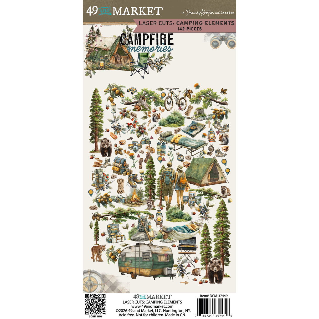 ***Pre-Order*** 49 And Market - Campfire Memories - Laser Cut - Camping