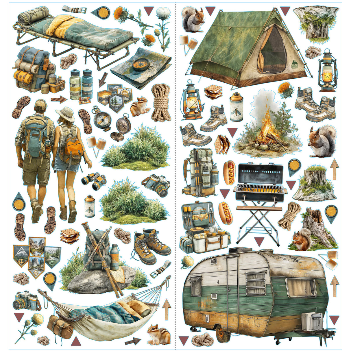 ***Pre-Order*** 49 And Market - Campfire Memories - Laser Cut - Camping