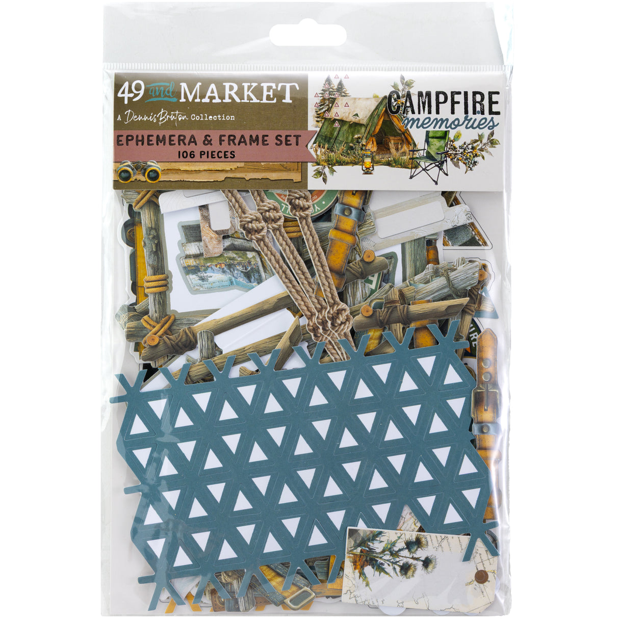 ***Pre-Order*** 49 And Market - Campfire Memories - Ephemera & Frame Set