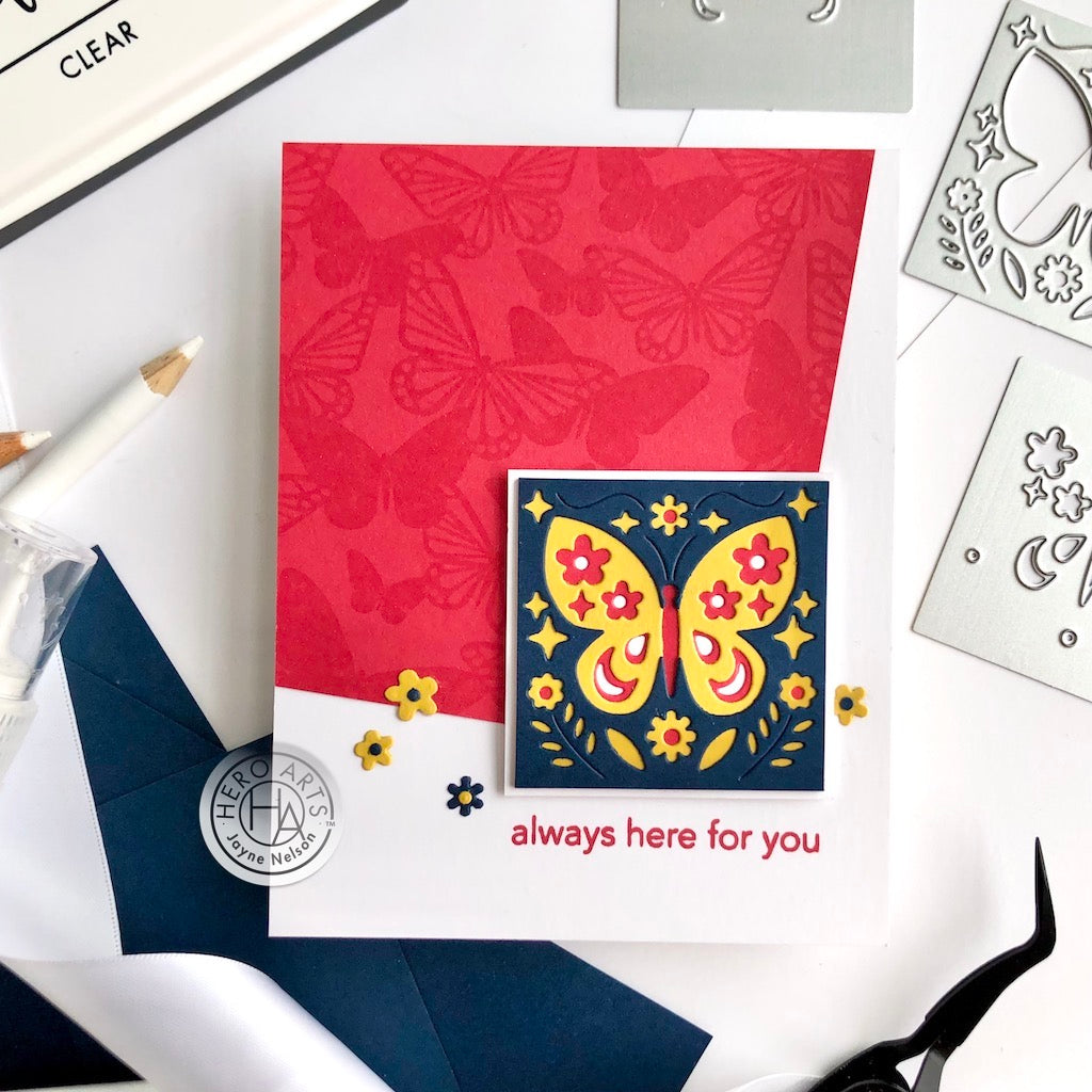 Hero Arts - Looking Glass Layering Butterfly Dies