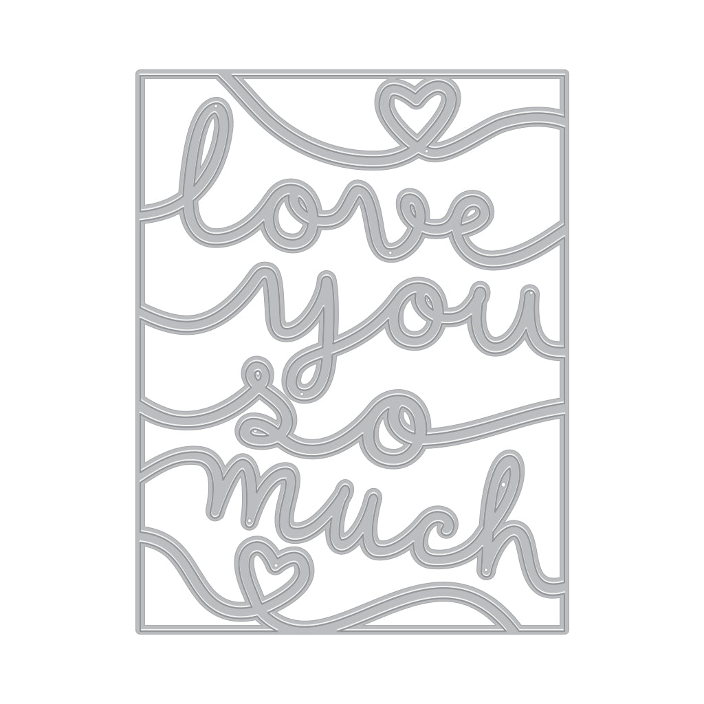 Hero Arts - Love You So Much Cover Plate Dies