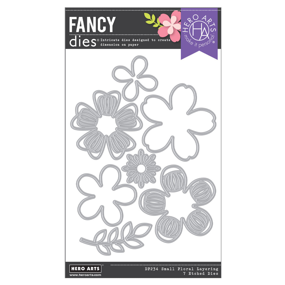 Hero Arts - Large Flower Layering Fancy Dies