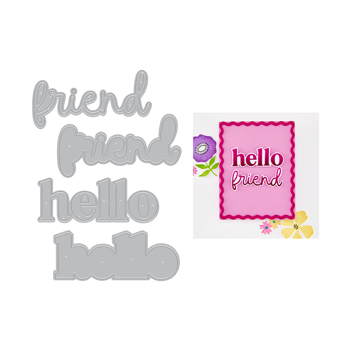 Hero Arts - Hello Friend Die Set