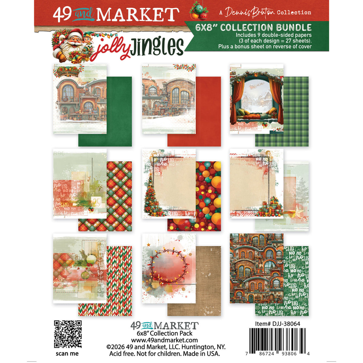 ***Pre-Order*** 49 and Market - Jolly Jingles - 6 x 8 Collection Pack