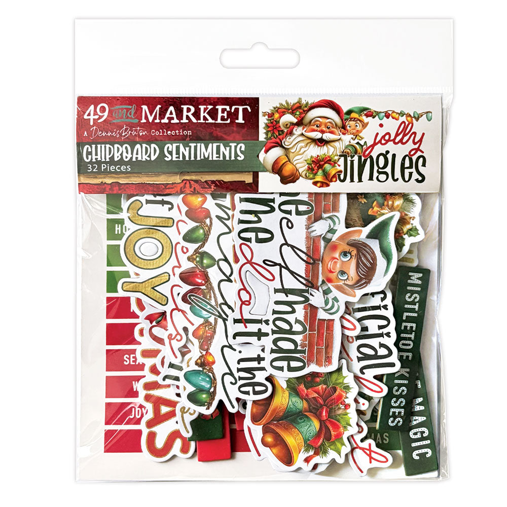 ***Pre-Order*** 49 and Market - Jolly Jingles - Chipboard Set