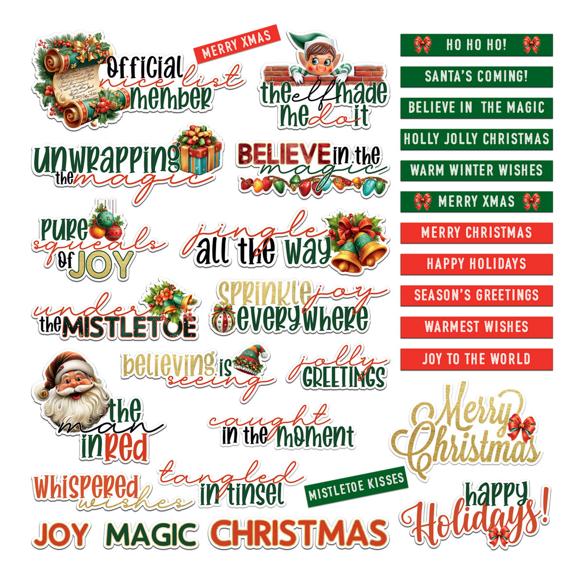 ***Pre-Order*** 49 and Market - Jolly Jingles - Chipboard Set