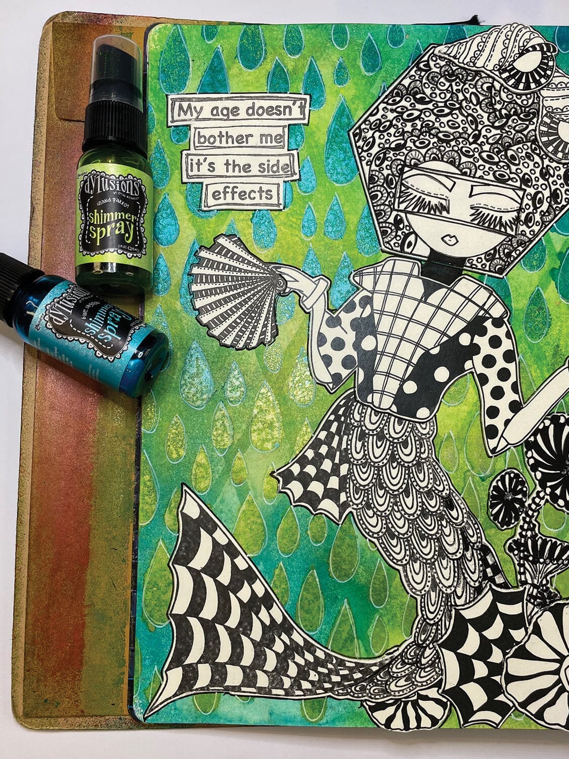 Dylusions - Shimmer Sprays - Island Parrot