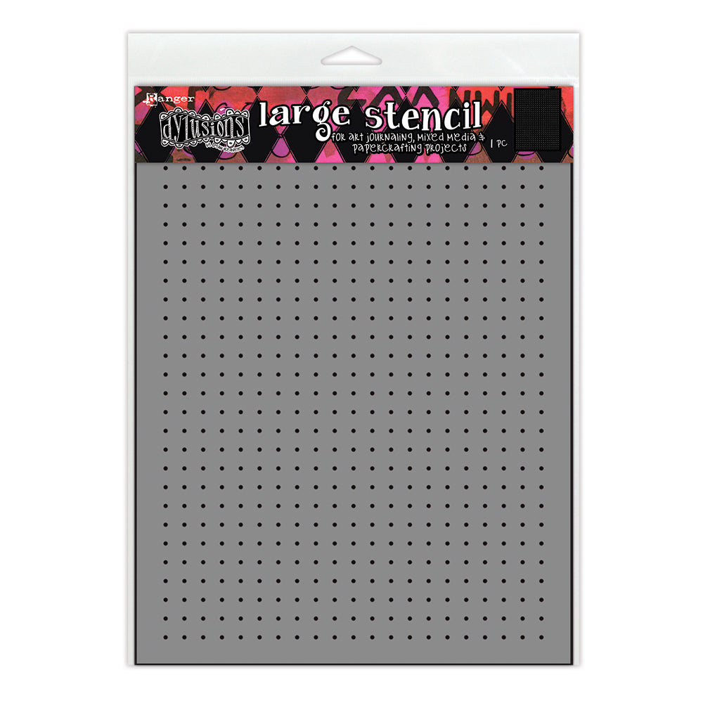***Pre-Order*** Dylusions - Large Stencil - Double Dot Grid