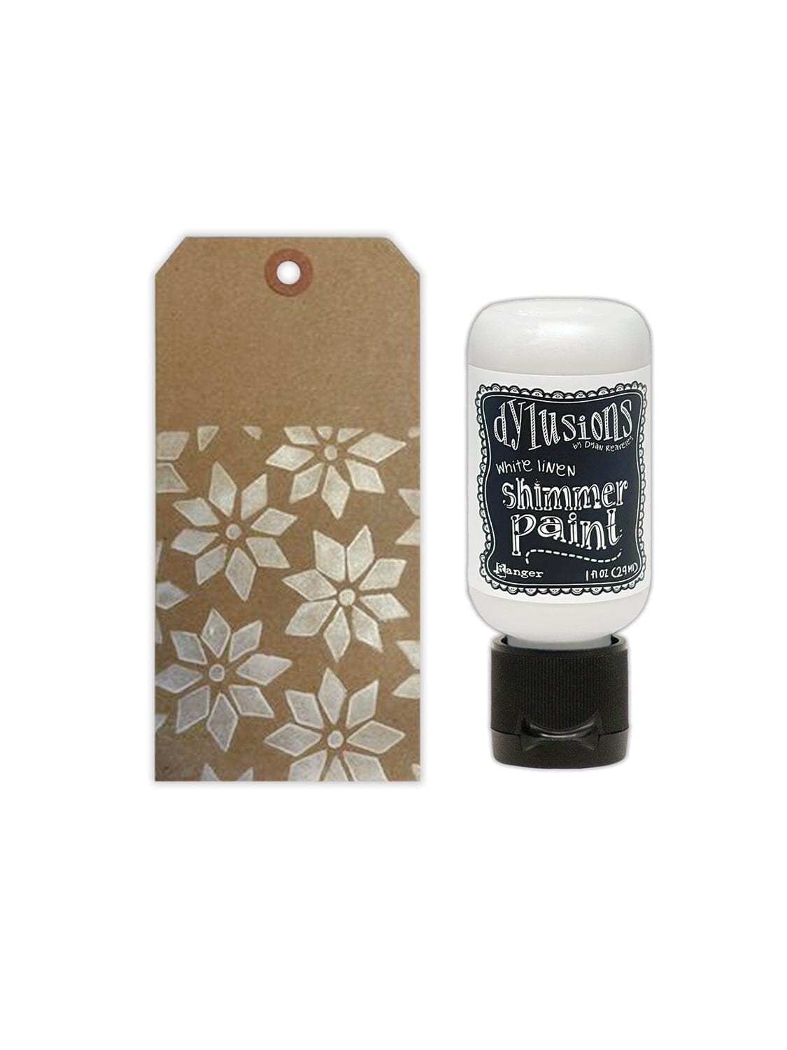 Dylusions - Shimmer Paint - White Linen