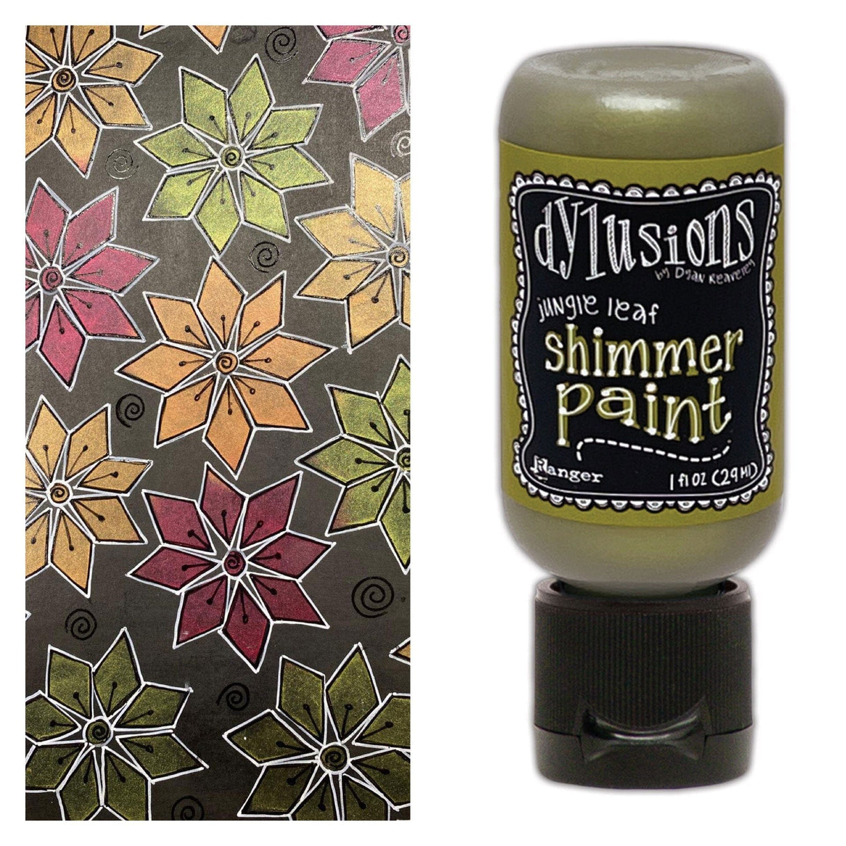 Dylusions - Shimmer Paint - Jungle Leaf