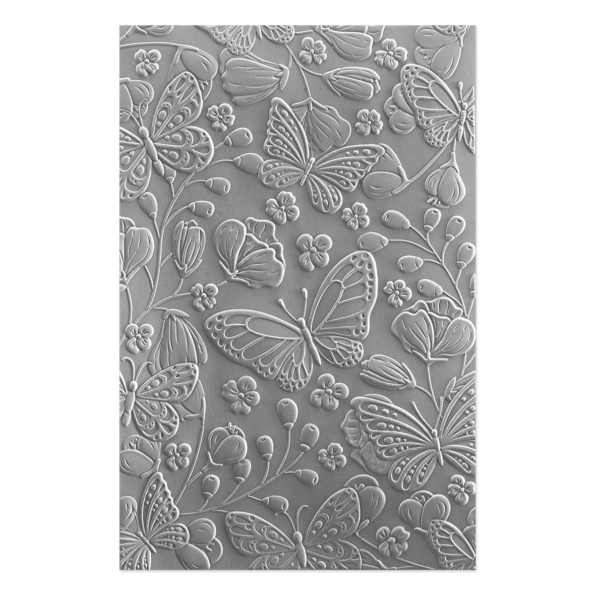 Spellbinders - Beautiful Butterflies 3D Embossing Folder from the Stylish Ovals Collection