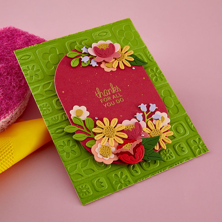 ***Pre-Order*** Spellbinders - Shiny New Day - Suds & Buds 3D Embossing Folder